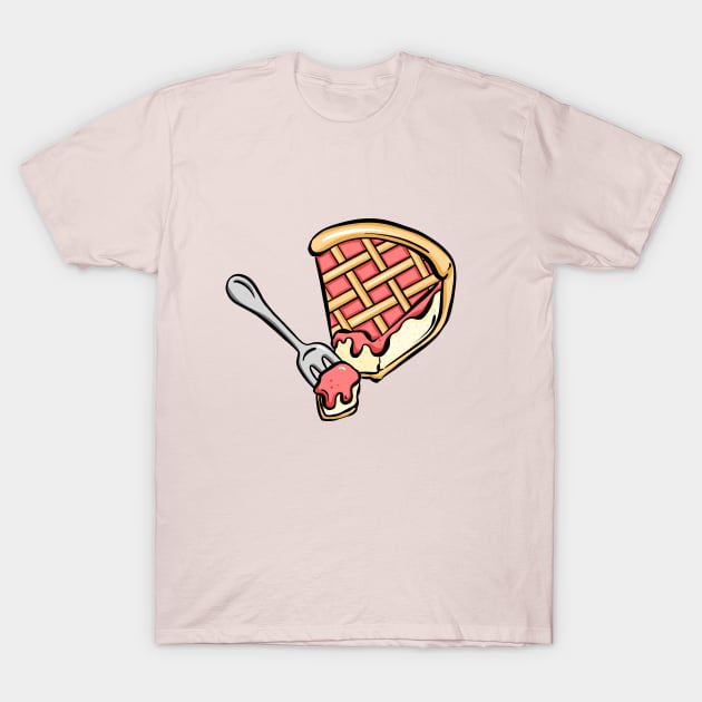 Strawberry Sweet Pie Cake T-Shirt by Squeeb Creative